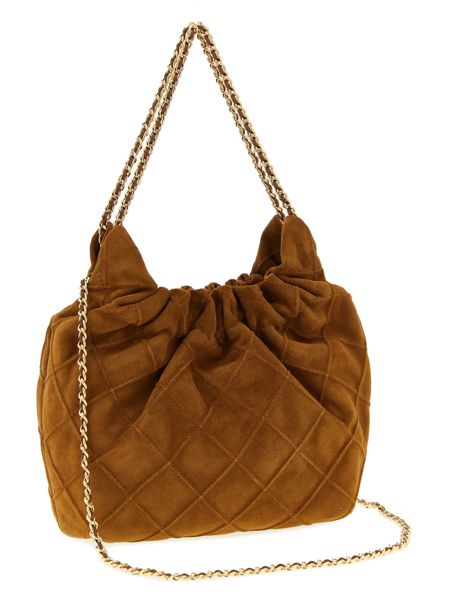 Mini Handbag by Tory Burch for women in leather & metal brown & patterned features a refined silhouette, showcasing a secure magnetic, organized , and versatile shoulder-strap & handle for a refined finish.
