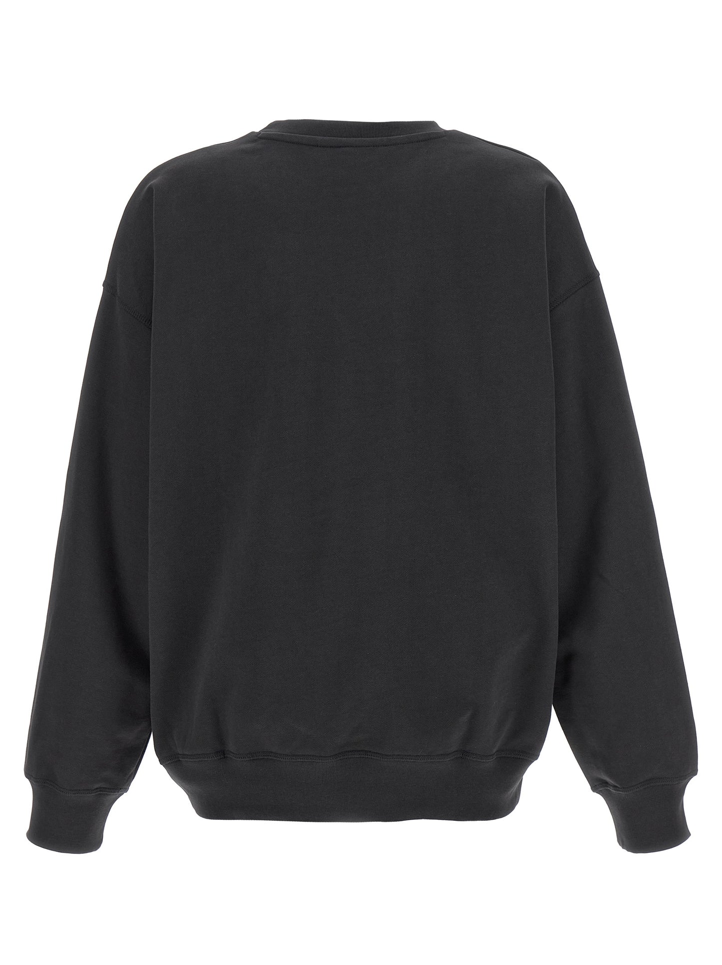 Sweatshirt by Ganni for women in organic cotton & rhinestone black & print features an magnificent silhouette, showcasing a sophisticated and detail for a truly magnificent finish.