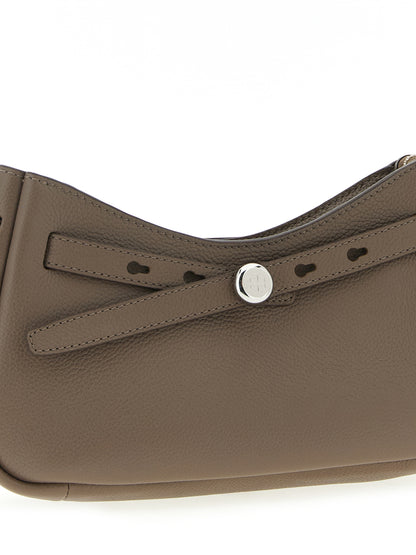 Shoulder Bag by Tory Burch for women in suede leather brown features an effortlessly chic silhouette with a secure zipper, ample , and versatile shoulder-strap & adjustable-strap for effortlessly chic everyday luxury.