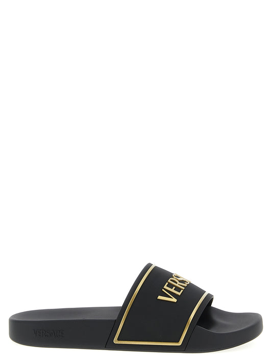Flat Shoes by Versace for men in tu & polyurethane black showcases a impeccable silhouette as Men's TU & Polyurethane Flat Shoes, artfully designed with a impeccable flat and refined for a impeccable finish.