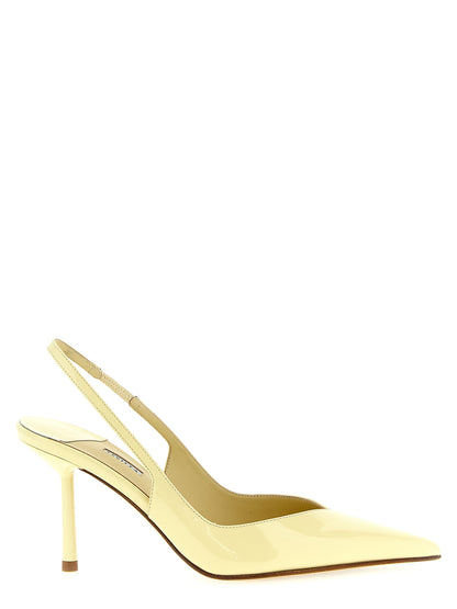 High-Heel Stiletto Slingback Pumps Heels by LE SILLA for women in calfskin leather and bicolour & yellow showcases a effortlessly elegant silhouette as Women's Calfskin Leather High-Heel Stiletto Slingback Pumps Heels, featuring a effortlessly elegant stiletto high-heel and a effortlessly elegant pointed toe style for an elegant look.