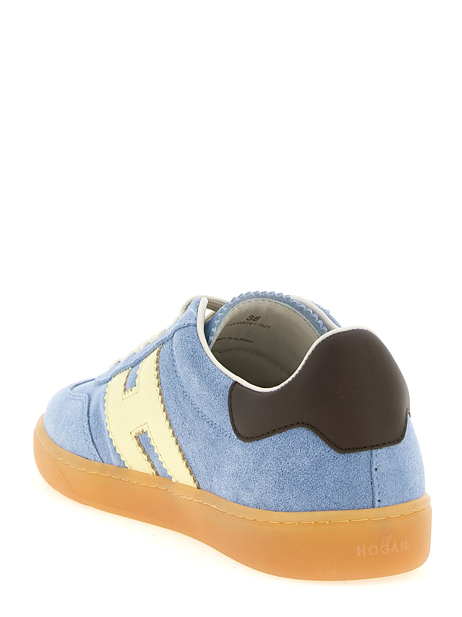 Sneakers by Hogan for women in suede calfskin leather light-blue features an timeless silhouette from the Women's Fashion Suede Calfskin Leather Sneakers collection, showcasing a signature fashion style with an timeless finish.