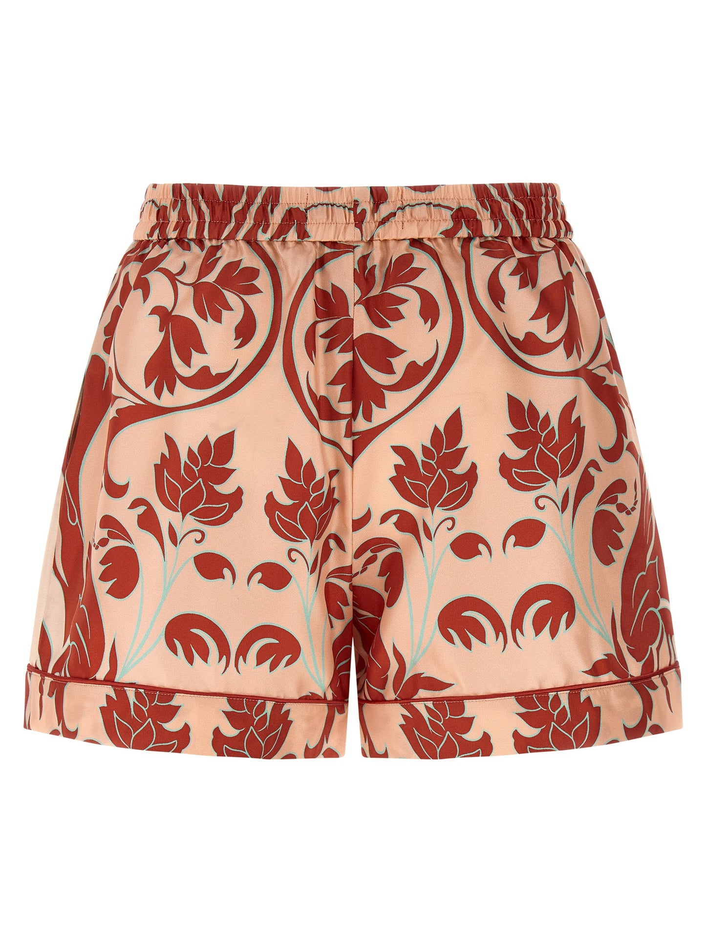 Bermuda Shorts by F.R.S. - FOR RESTLESS SLEEPERS for women in silk satin twill multicolor, pink & print presents a contemporary silhouette, showcasing a contemporary with a refined short and elegant .