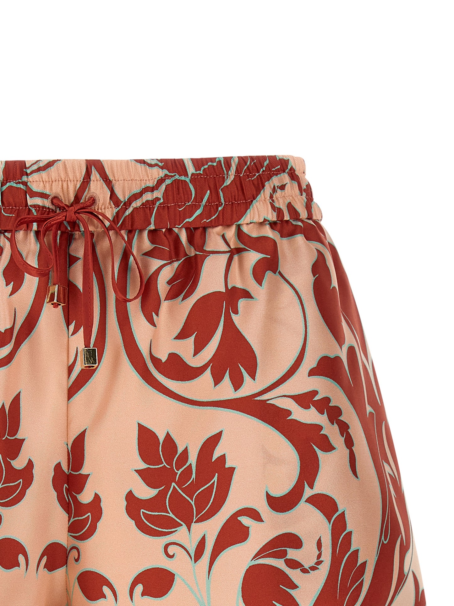 Bermuda Shorts by F.R.S. - FOR RESTLESS SLEEPERS for women in silk satin twill multicolor, pink & print features an tailored silhouette, showcasing a tailored with a short and for a sophisticated look.