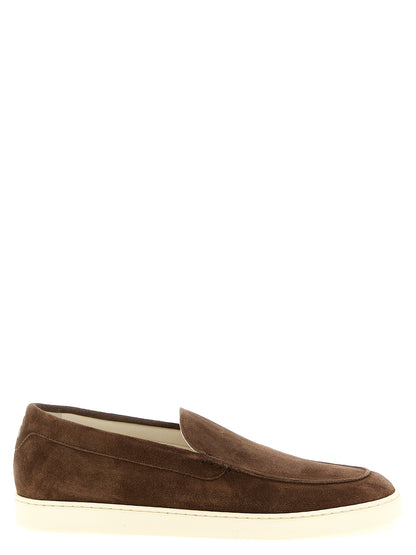 This Moccasin Moccasins Loafer Slip-On Shoes by Brunello Cucinelli for men in suede calfskin leather brown & chevron features an exquisite silhouette from the Men's Suede Calfskin Leather Moccasin Moccasins Loafer Slip-On Shoes collection, defined by a sophisticated and elegant .