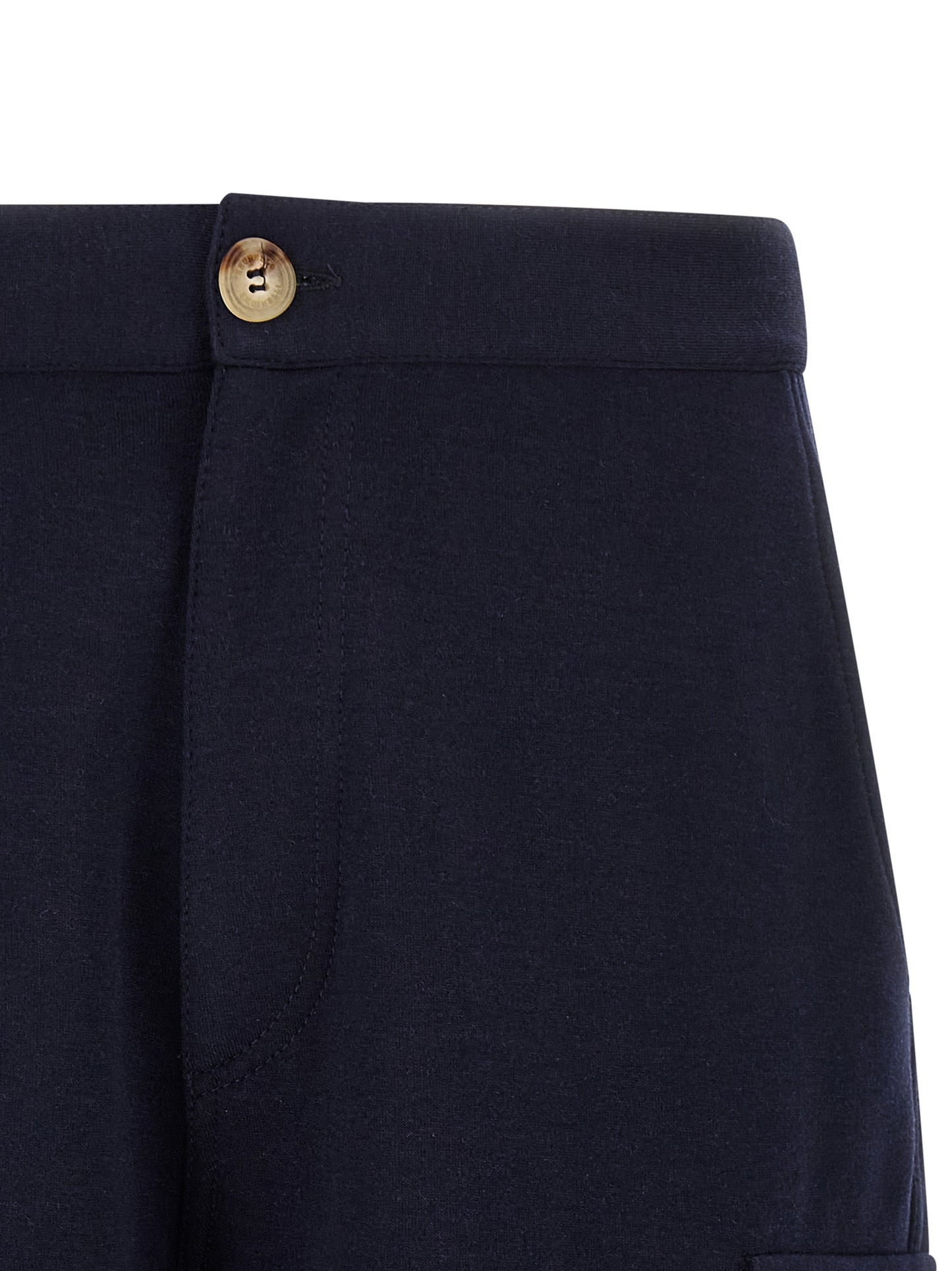 Brunello Cucinelli The Cargo Men's Silk Polyamide Cotton & Cashmere Bermuda Shorts - Blue
