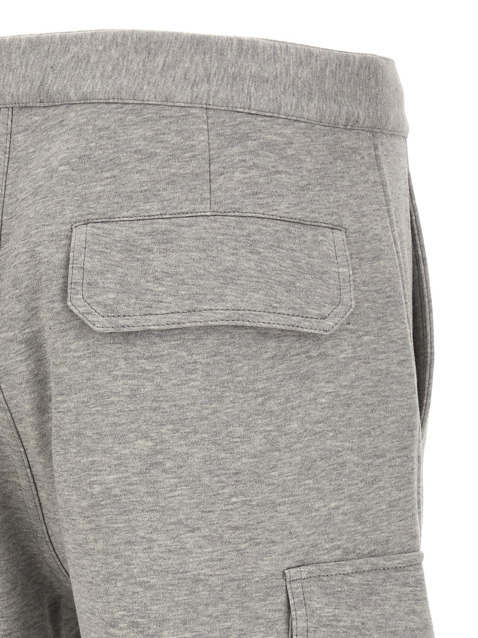 Bermuda Shorts by Brunello Cucinelli for men in silk polyamide cotton & cashmere gray presents a contemporary silhouette, showcasing a contemporary with a refined short and elegant .