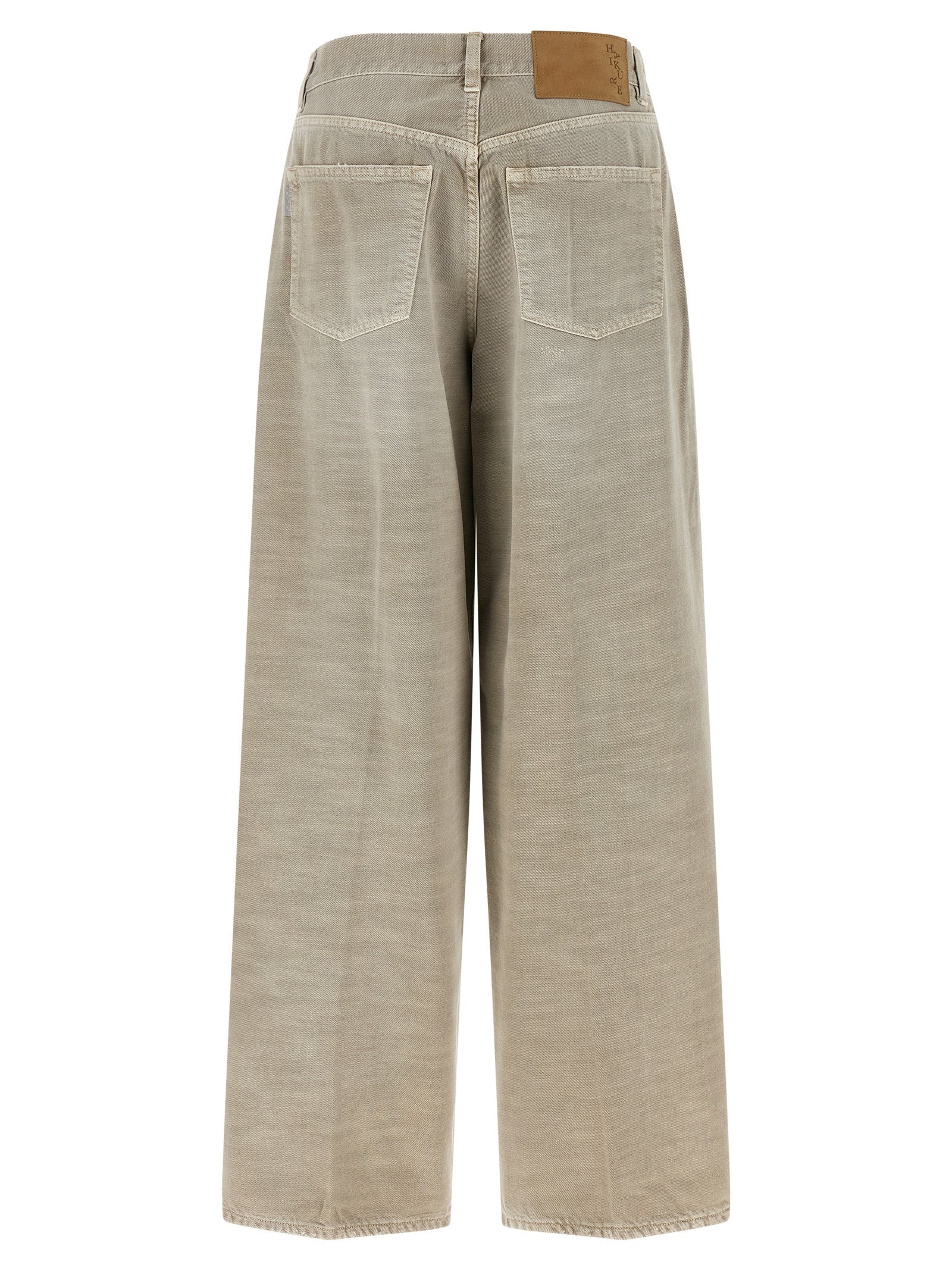 Jeans by Haikure for women in cotton denim gray features an sartorial and long with a cut for a sartorial finish.