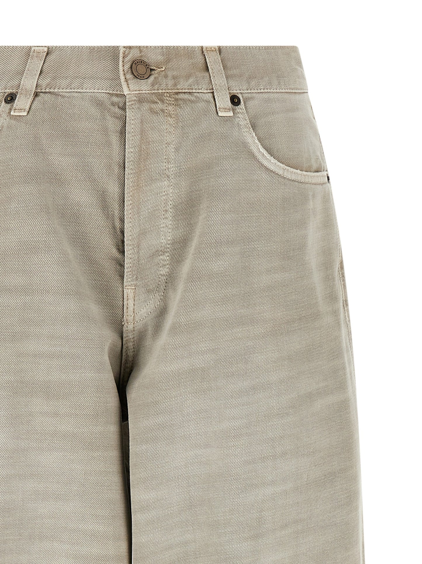 Jeans by Haikure for women in cotton denim gray presents a tailored silhouette, showcasing a tailored and long cut with a refined for a truly tailored aesthetic.