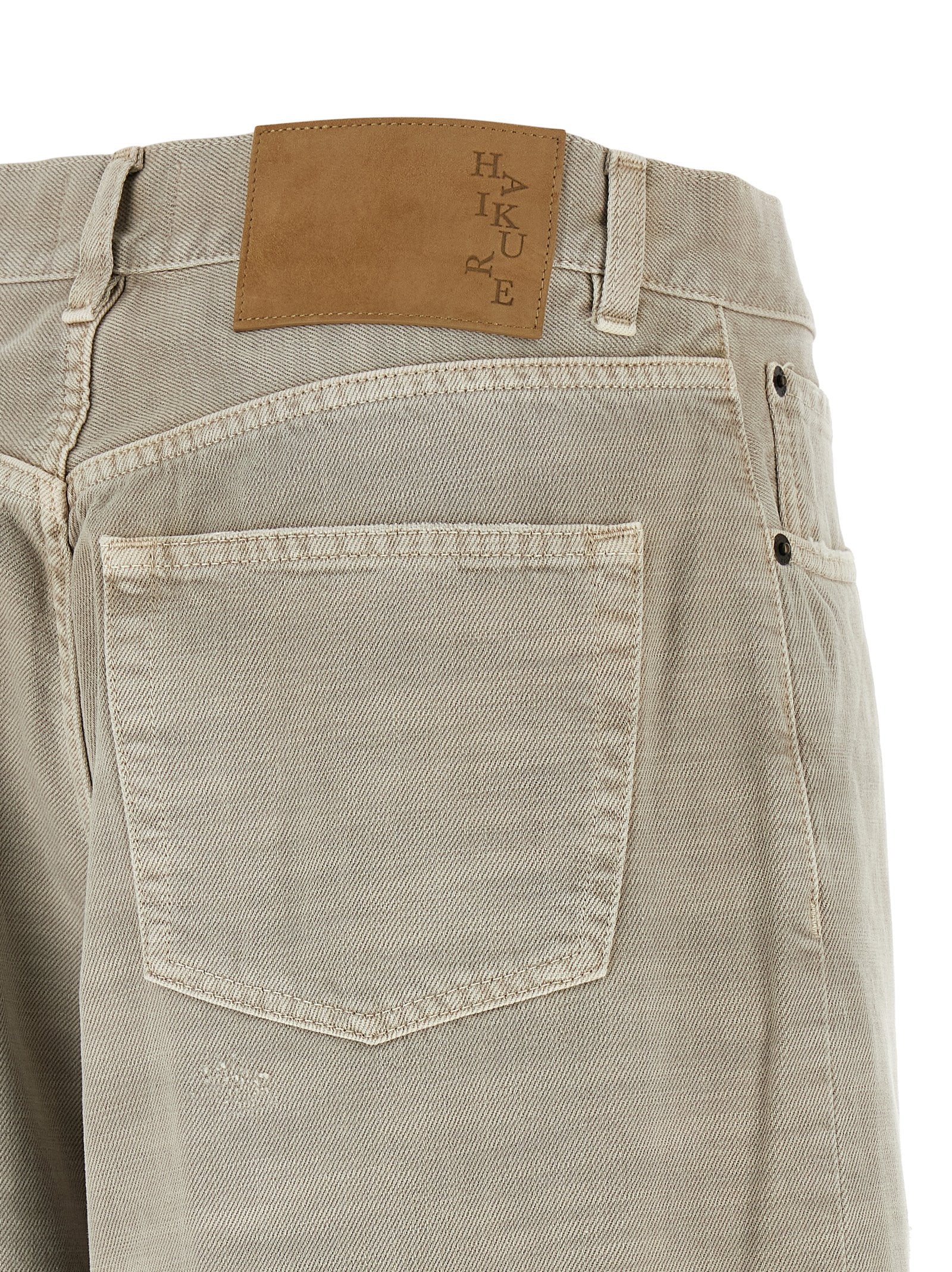 Jeans by Haikure for women in cotton denim gray features an refined tailoring silhouette, showcasing a premium with a and long cut for a refined tailoring look.