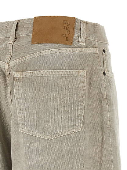 Jeans by Haikure for women in cotton denim gray features an refined tailoring silhouette, showcasing a premium with a and long cut for a refined tailoring look.