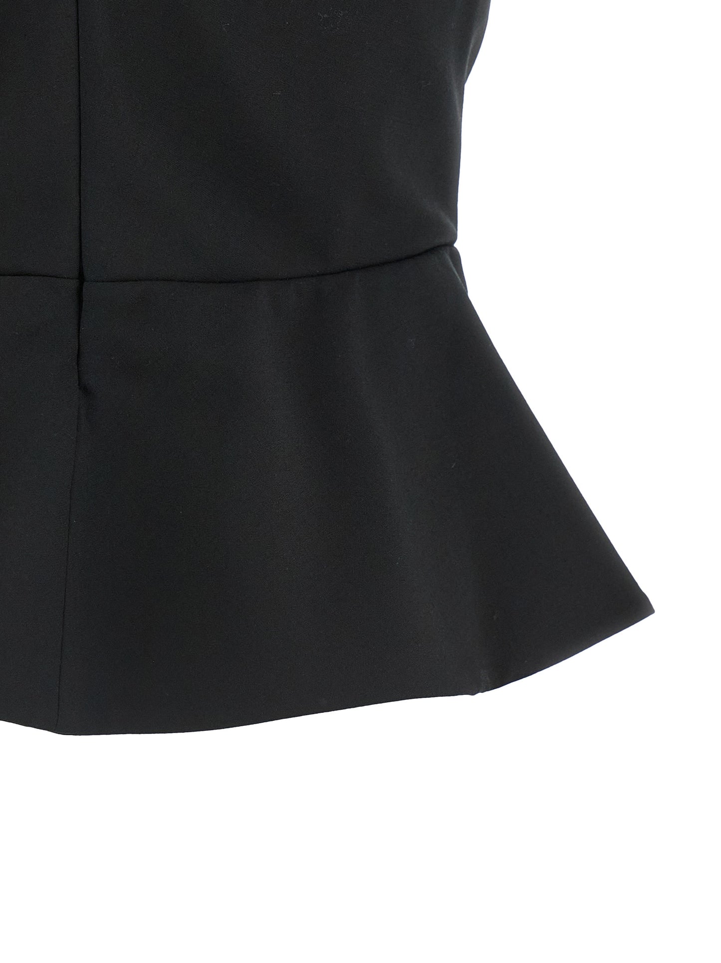 Tank Top by Nensi Dojaka for women in polyester & virgin wool black & transparent features an bespeak silhouette, showcasing an bespeak and bespeak for a truly sophisticated look.