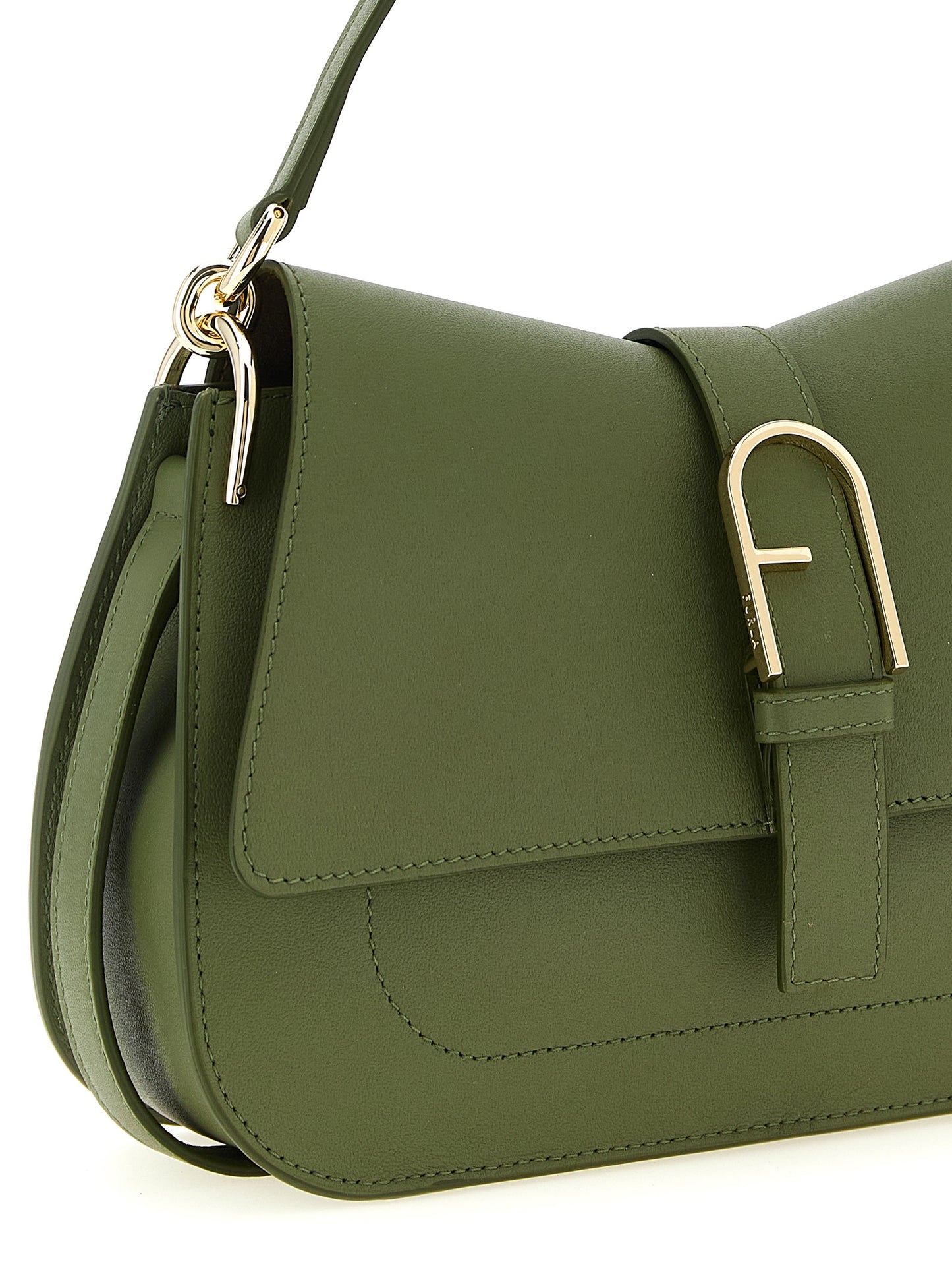 Shoulder Flap Bag by Furla for women in calfskin leather bicolour & green features a effortless chic silhouette with a secure flap, ample , and versatile shoulder-strap, adjustable-strap & handle for a effortless chic finish.
