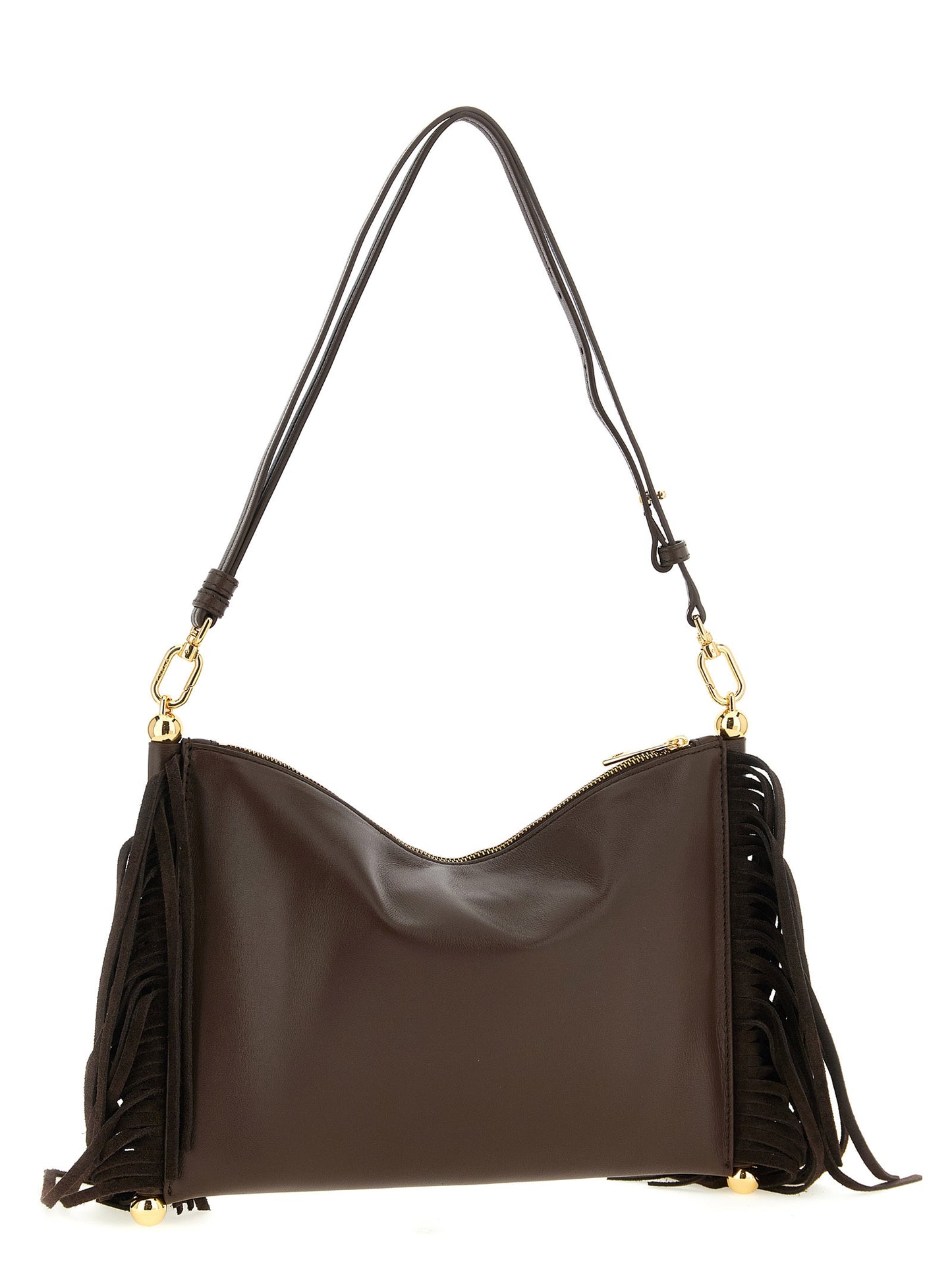 Mini Shoulder Bag by Furla for women in pu leather brown presents a statuesque silhouette, showcasing a secure zipper and statuesque with versatile shoulder-strap & adjustable-strap for a sophisticated look.