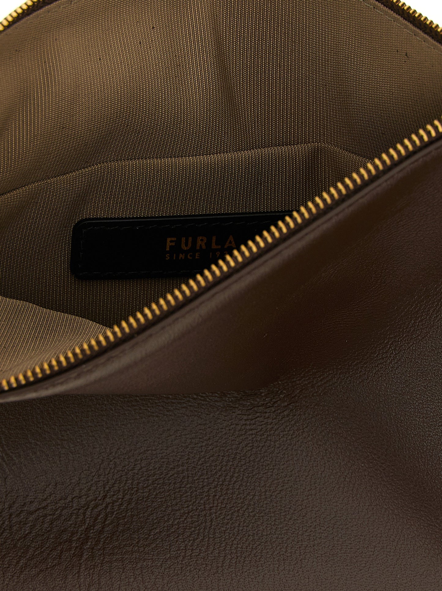 Mini Shoulder Bag by Furla for women in pu leather brown features a stately silhouette, showcasing a secure zipper, ample , and stately shoulder-strap & adjustable-strap for a stately finish.