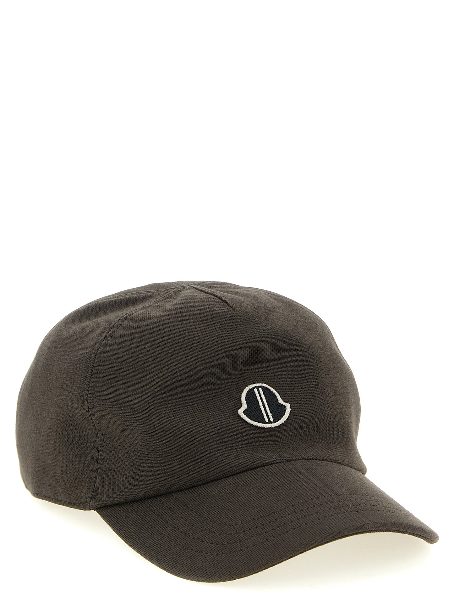 Baseball Cap by Rick Owens for men in cotton brown presents a statuesque silhouette, artfully capturing the essence of the statuesque Cotton Baseball Cap design for a sophisticated look.