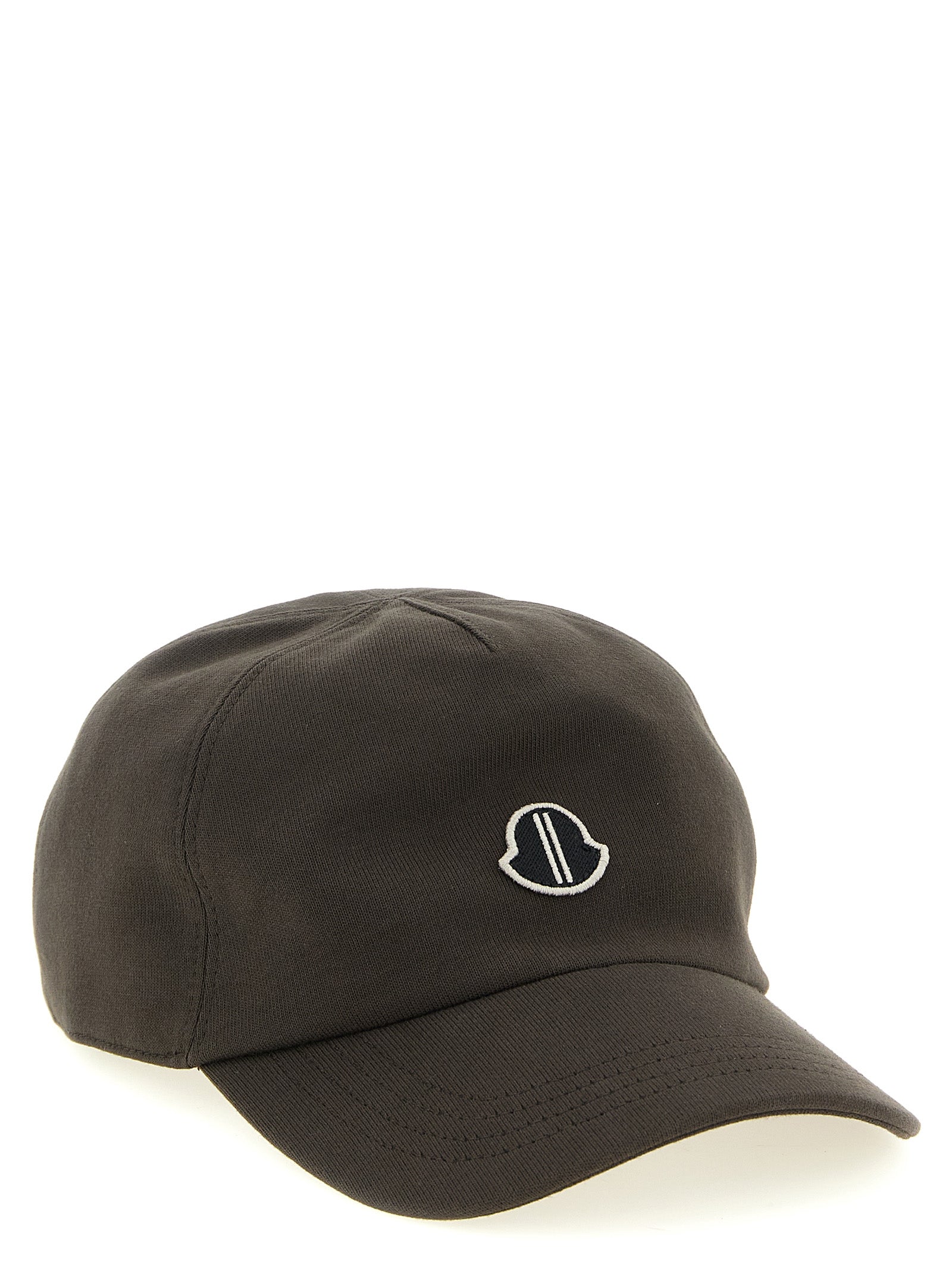 Baseball Cap by Rick Owens for men in cotton brown presents a statuesque silhouette, artfully capturing the essence of the statuesque Cotton Baseball Cap design for a sophisticated look.