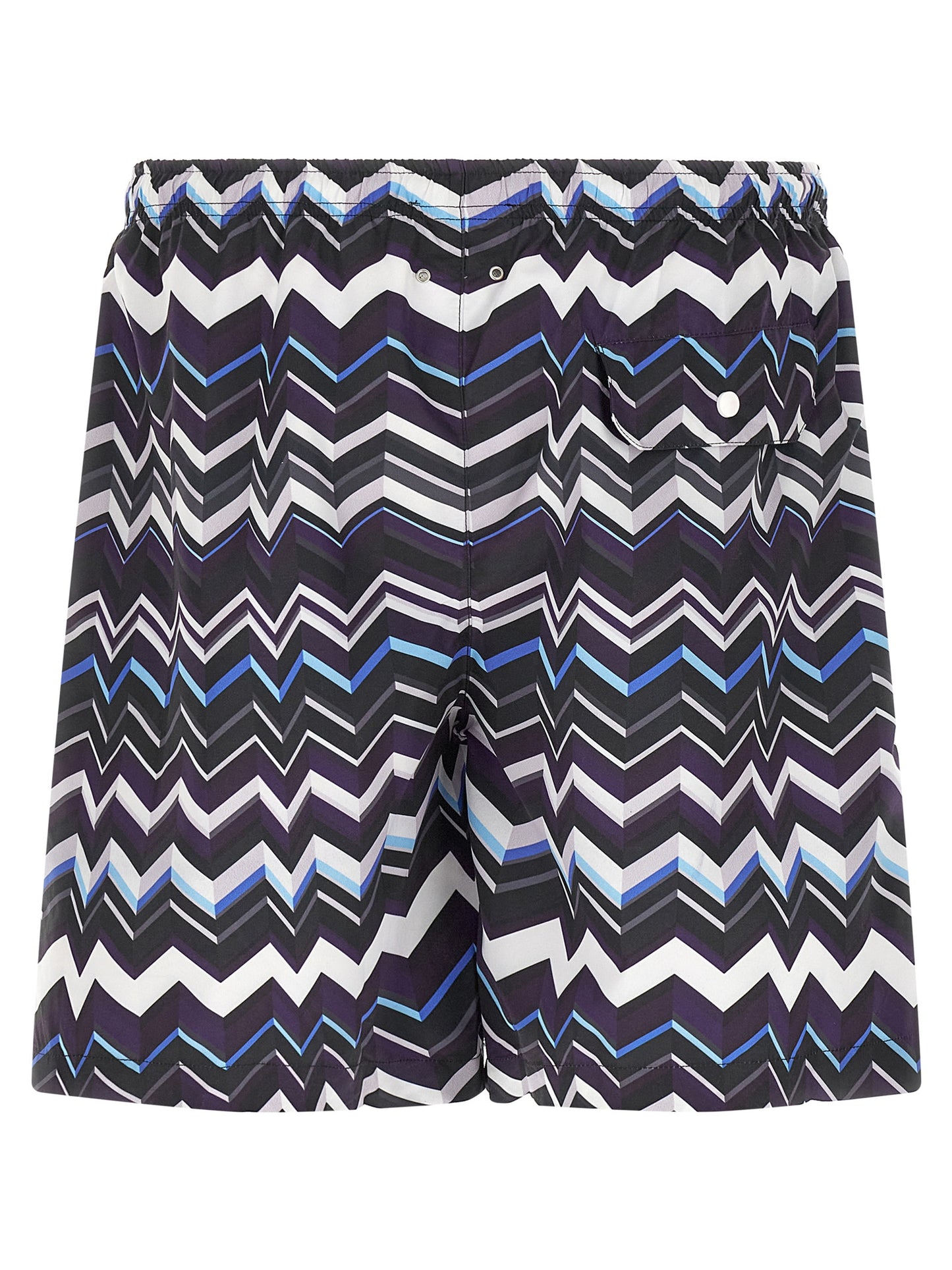 Missoni Men's Polyester Swim Shorts - Multicolor Print
