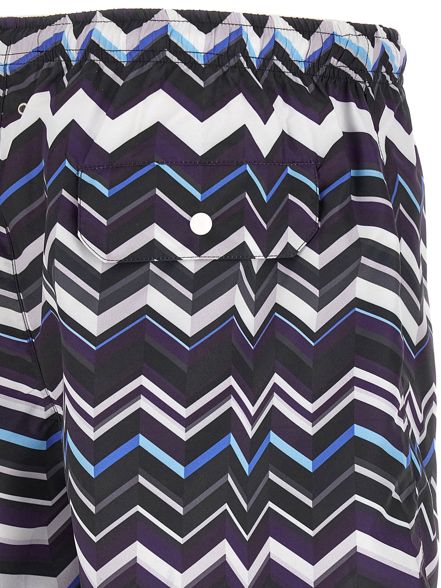 Missoni Men's Polyester Swim Shorts - Multicolor Print