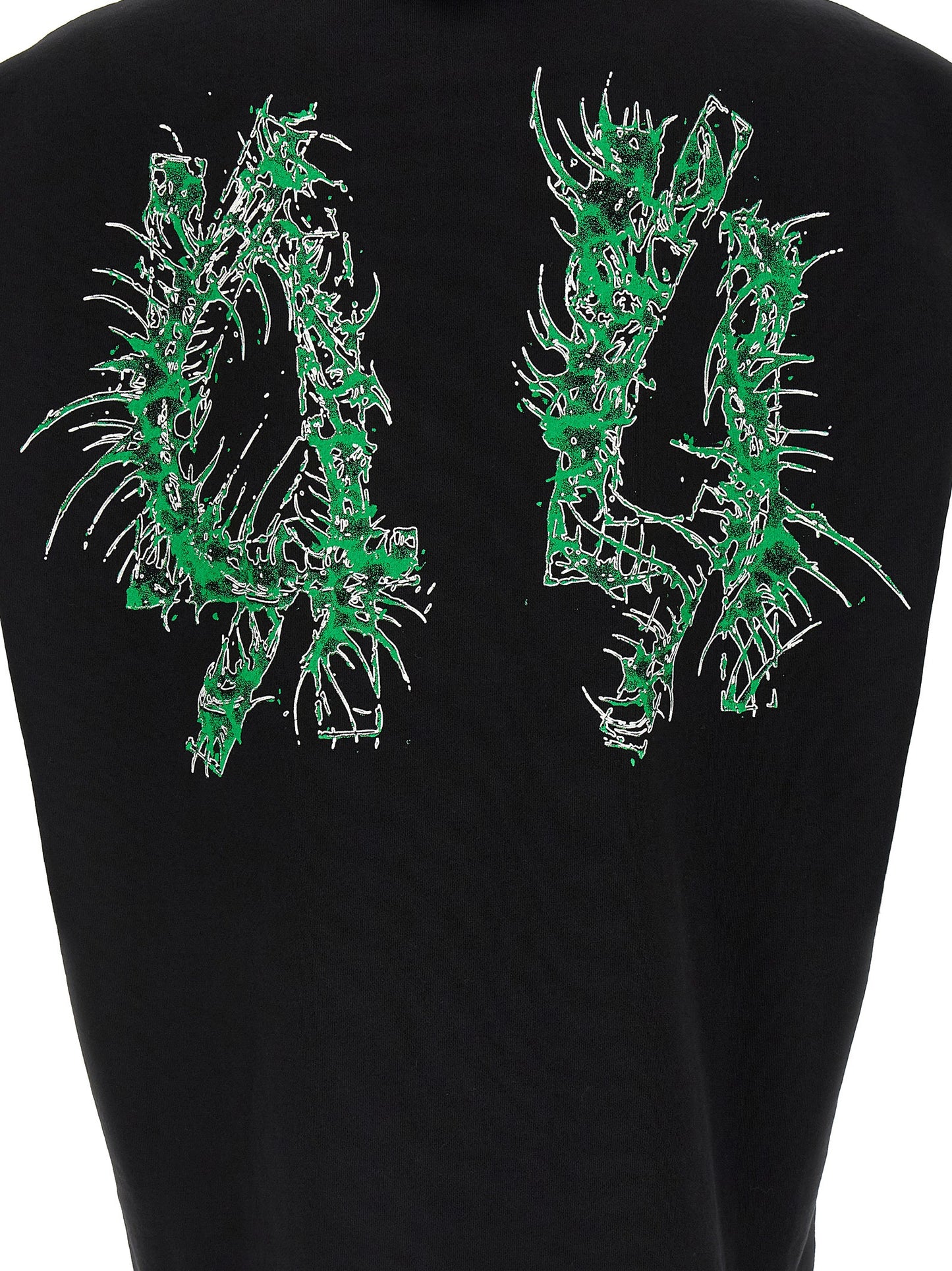 Sweatshirt Hoodie by 44 Label Group for men in cotton black & print features a edgy silhouette, detailed with a edgy and for a refined finish.