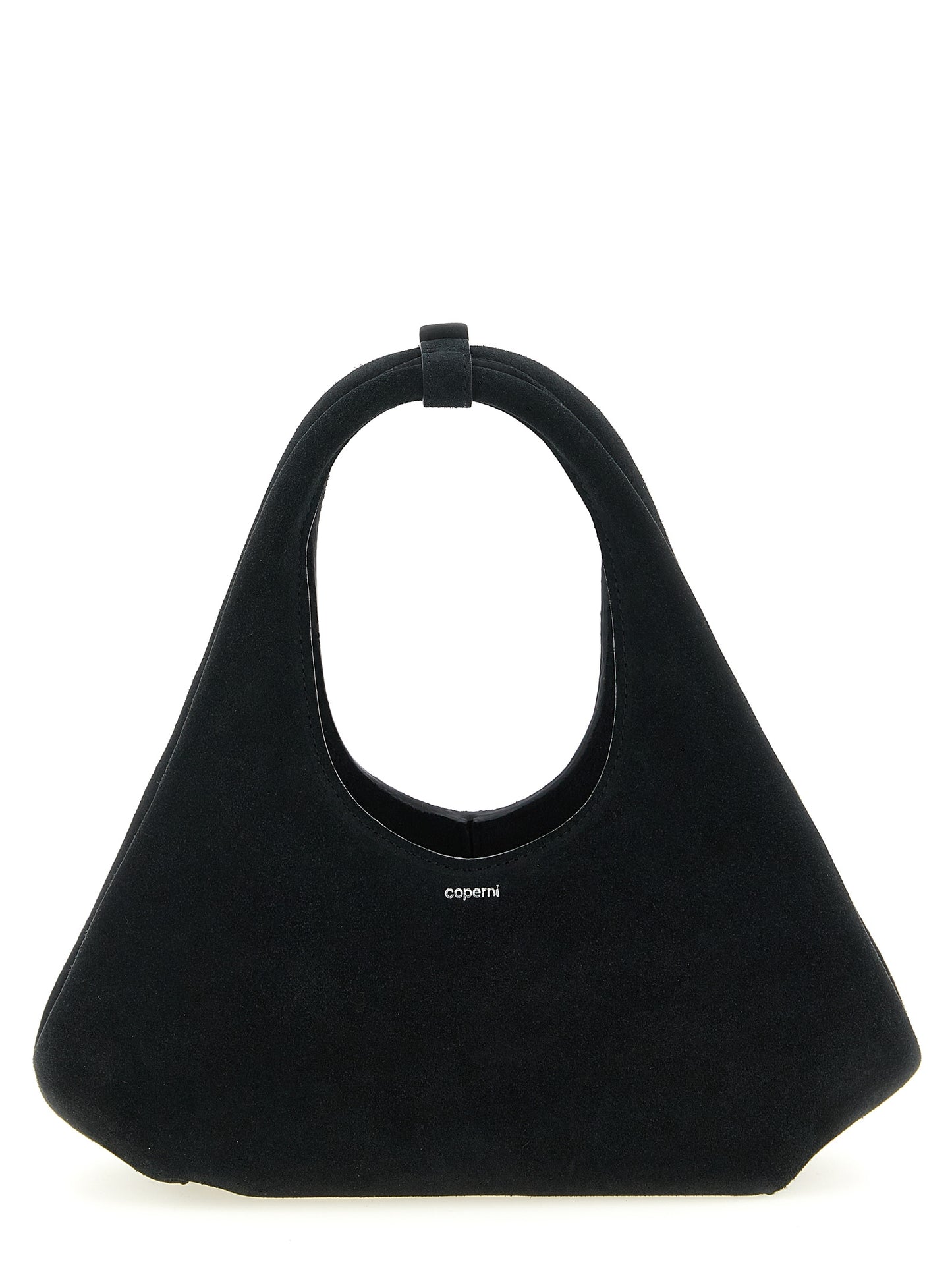 Mini Handbag by Coperni for women in bos taurus calf suede leather black features a exquisite silhouette, showcasing a secure zipper and exquisite with versatile handle for a exquisite finish.