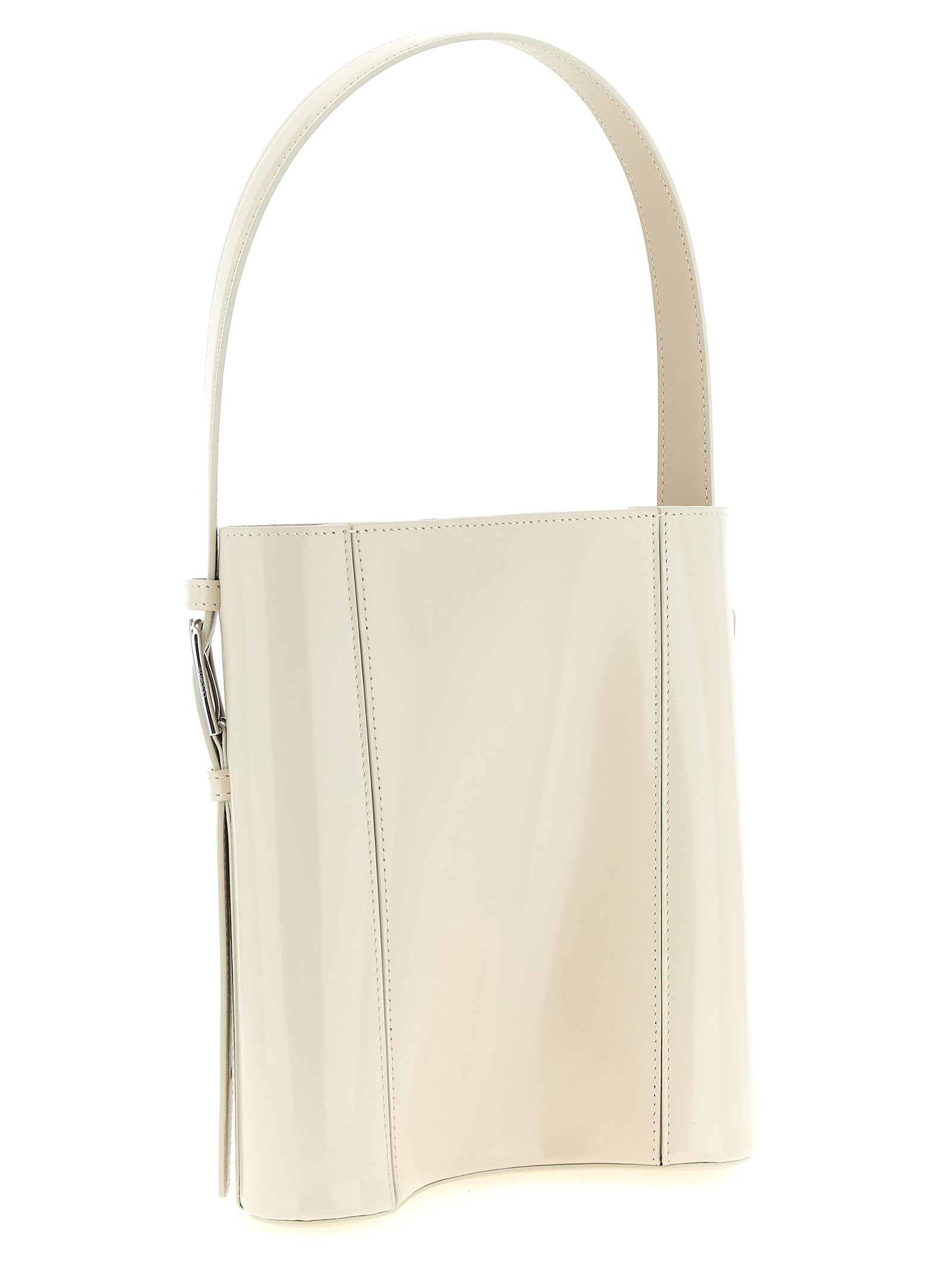 Shoulder Bucket Bag by Coperni for women in leather beige features a stately silhouette, showcasing a secure , ample , and stately shoulder-strap, adjustable-strap & handle for a stately finish.