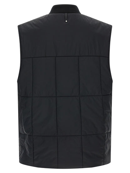 Vest by Mackage for men in nylon & silicone black & silver features a enviable silhouette, elegantly detailed with a enviable and functional for a enviable finish.