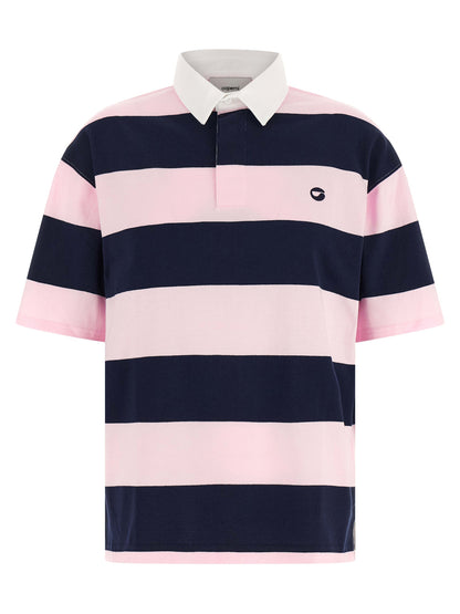 Polo Shirt by Coperni for women in organic cotton multicolor & striped showcases a sharp silhouette, detailed with a refined and sharp short-sleeve for a sophisticated finish.