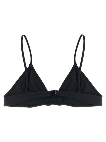 Swimwear Top by Coperni for women in stretch polyamide black & floral features an magnificent design, beautifully defining the look of Waves Women's Stretch Polyamide Swimwear Top.