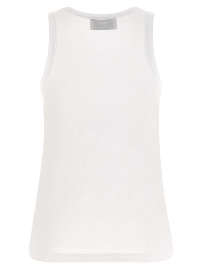 Tank Top by Coperni for women in modal & cotton white showcases a sublime silhouette, with and round neckline details for a sublime finish.