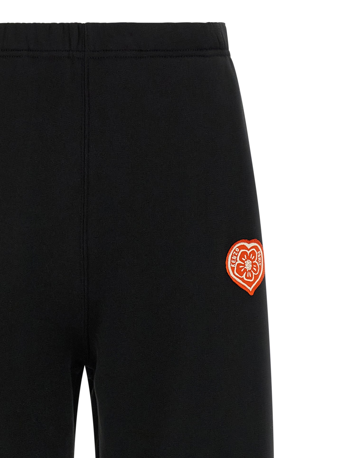 Joggers by Kenzo for women in cotton black features a polished silhouette with a polished straight-leg, reaching a polished long and finished with a polished .