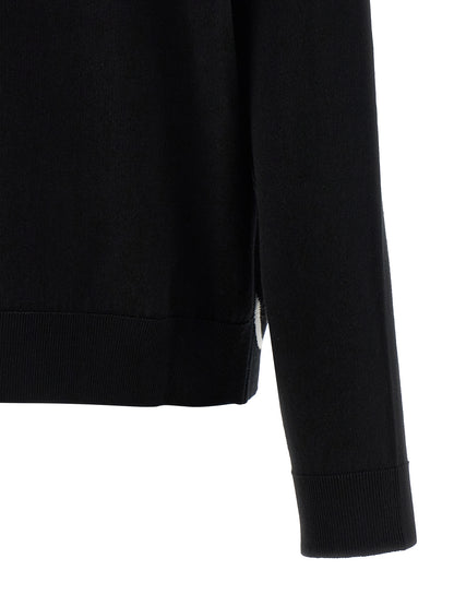 Cardigan by Balenciaga for women in stretch polyamide cotton bicolour, black, white, patterned & jacquard showcases a luxurious silhouette, meticulously detailed with a sophisticated and for a refined finish.