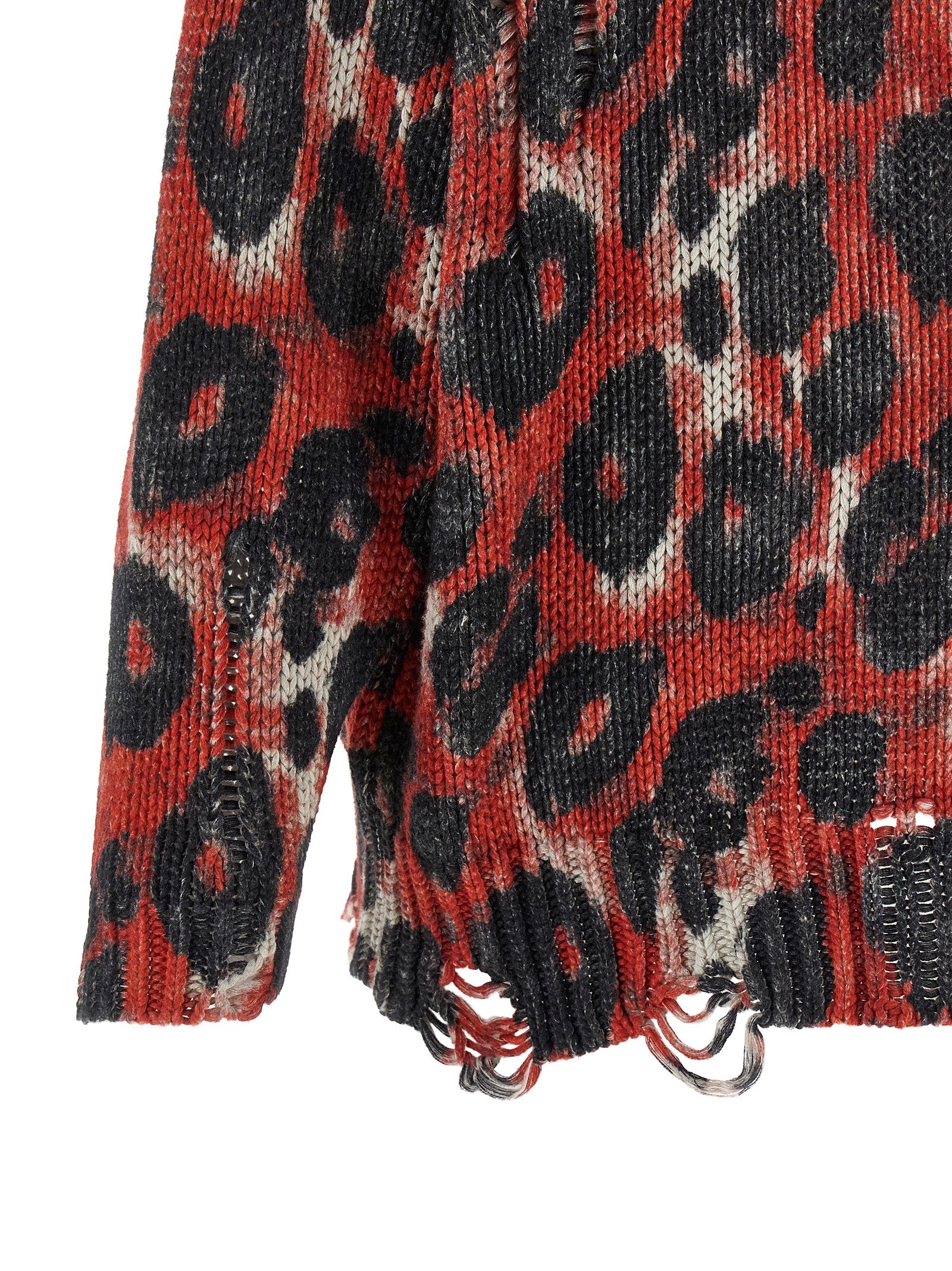 Cardigan by R13 for women in cotton animal, multicolor, red, patterned & print features an crisp silhouette, showcasing a sophisticated and detail for a truly crisp finish.