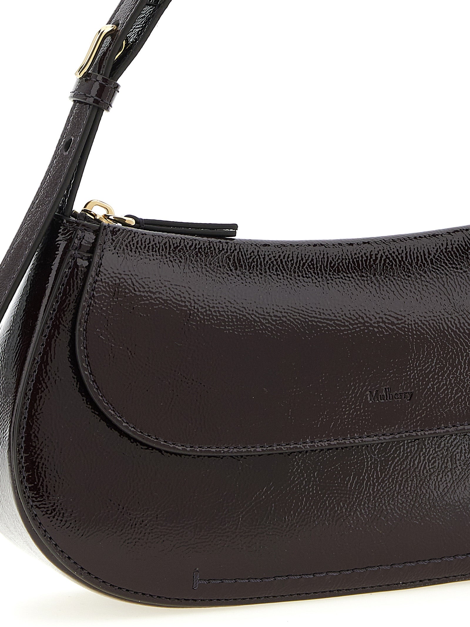 Shoulder Flap Bag by Mulberry for women in calfskin leather purple features a effortless chic silhouette with a secure snap, flap, magnetic & buckle, ample , and versatile shoulder-strap, adjustable-strap & handle for a effortless chic finish.