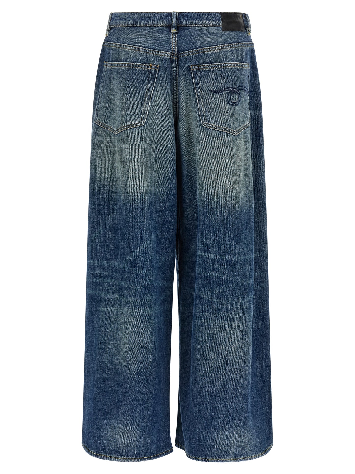R13 Blue Cotton Jeans Denim