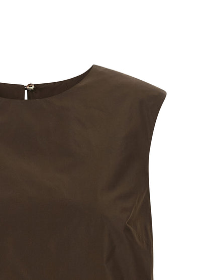 Shirt by P.A.R.O.S.H. for women in polyester brown, featuring a nuanced and nuanced for a sophisticated finish.
