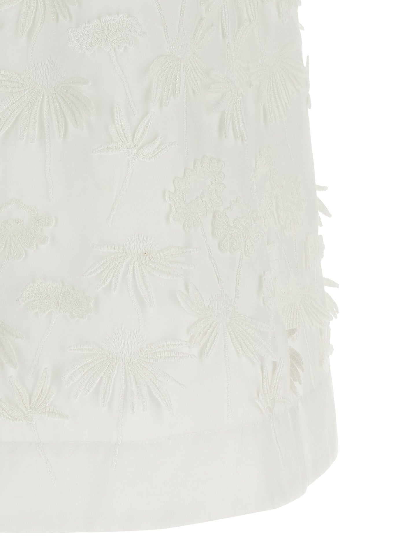 Blouse by P.A.R.O.S.H. for women in cotton white & floral showcases a sublime silhouette, artfully detailed with a sublime and for a sophisticated, sublime finish.