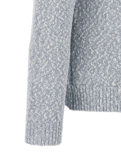 Cardigan by ZANONE for men in cotton light-blue features a nuanced silhouette with a refined and nuanced detailing for a sophisticated look.