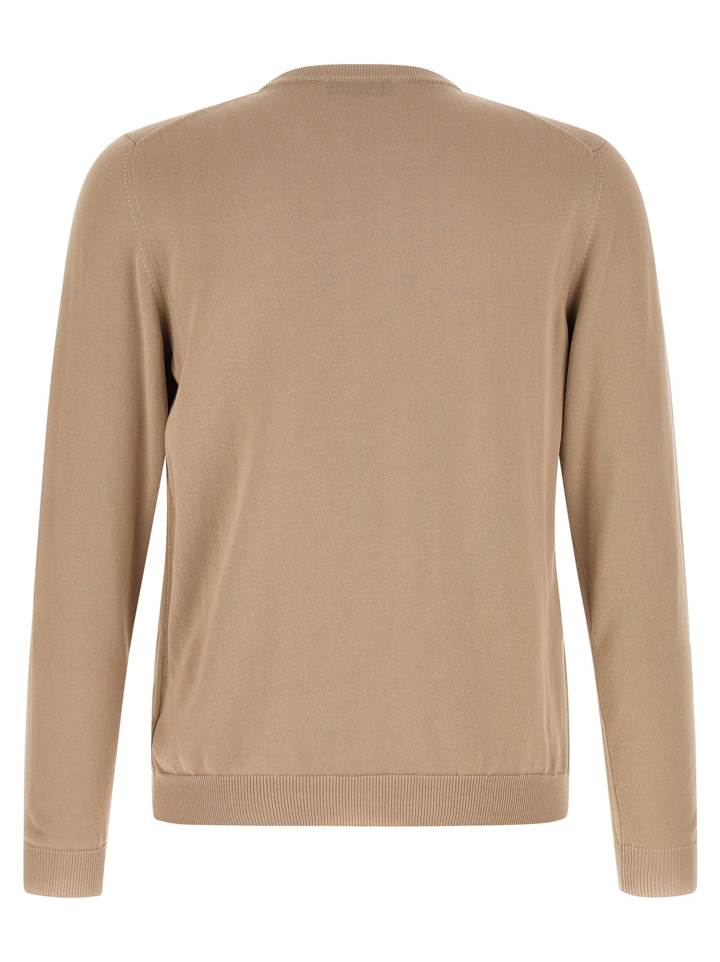 Cardigan by ZANONE for men in cotton beige features an impeccable silhouette, showcasing a sophisticated and detail for a truly impeccable finish.