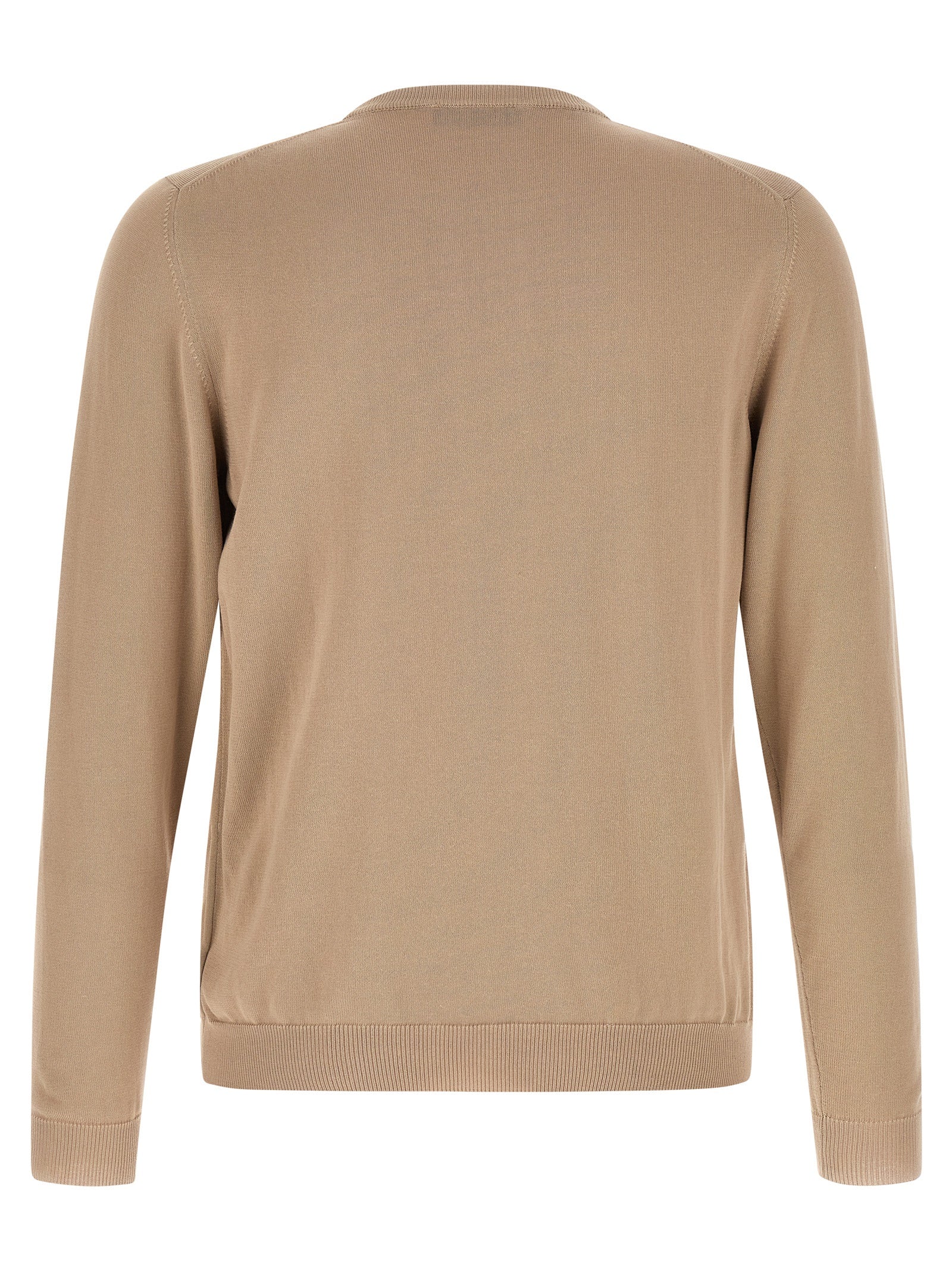 Cardigan by ZANONE for men in cotton beige features an impeccable silhouette, showcasing a sophisticated and detail for a truly impeccable finish.