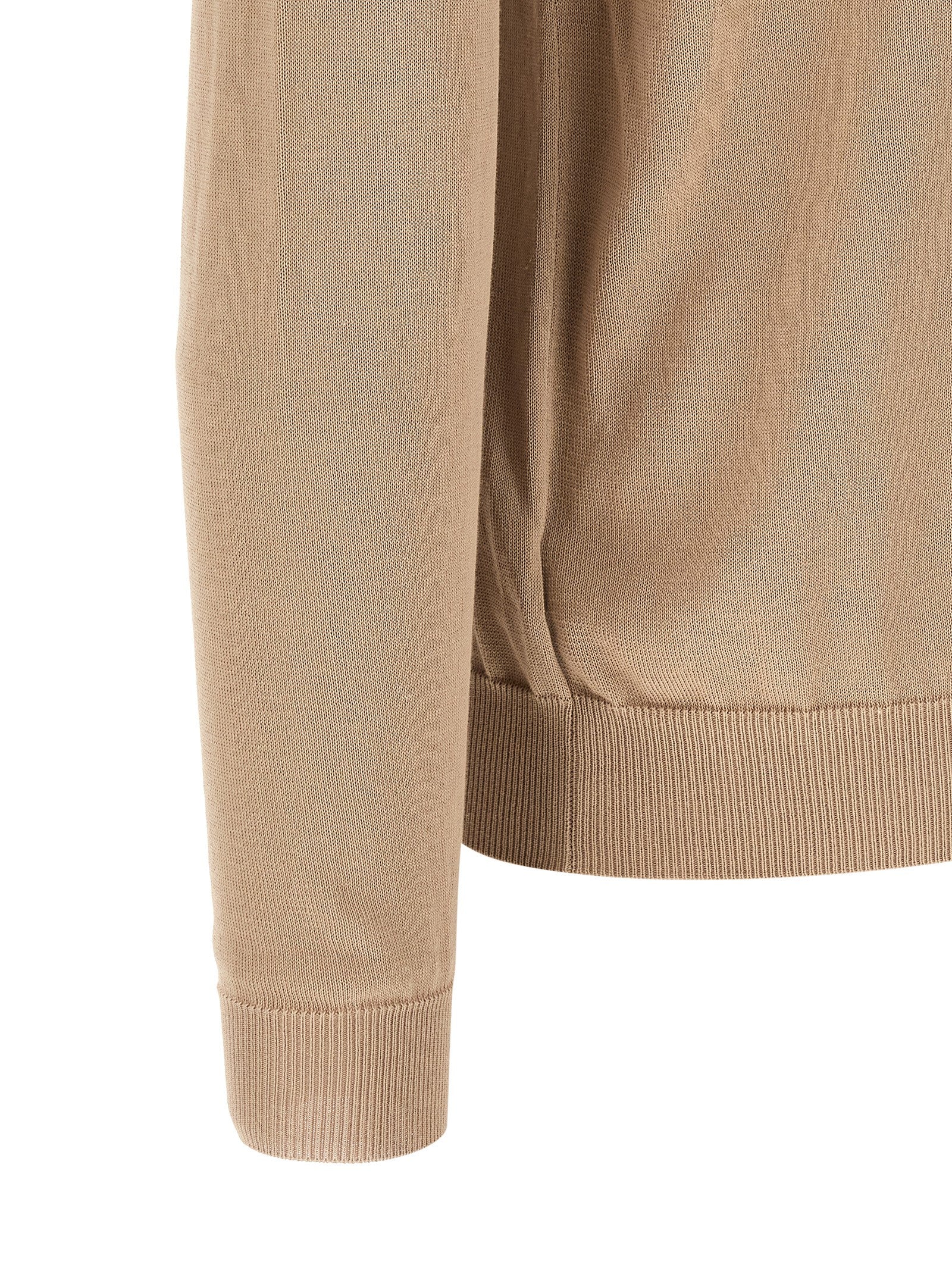 Cardigan by ZANONE for men in cotton beige features a nuanced silhouette with a refined and nuanced detailing for a sophisticated look.