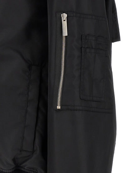 This Bomber Jacket by 44 Label Group for men in polyamide satin black & print exhibits a edgy silhouette, meticulously detailed with functional and a edgy for a edgy finish.