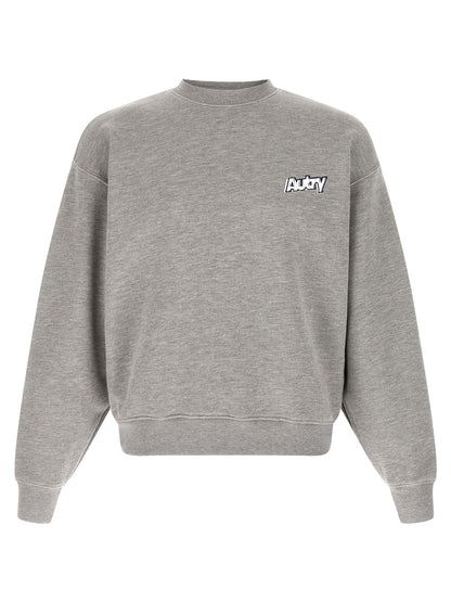 Sweatshirt by Autry for men in cotton polyester gray & print presents a smart casual silhouette, featuring a smart casual and long-sleeve for a sophisticated look.