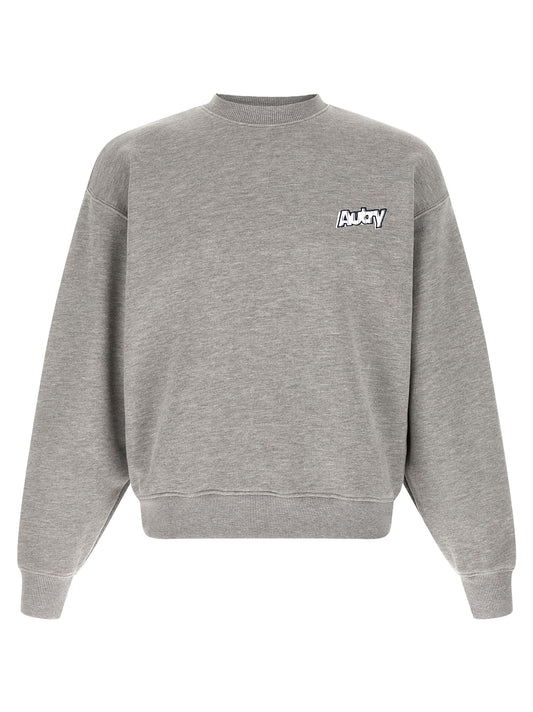Sweatshirt by Autry for men in cotton polyester gray & print presents a smart casual silhouette, featuring a smart casual and long-sleeve for a sophisticated look.
