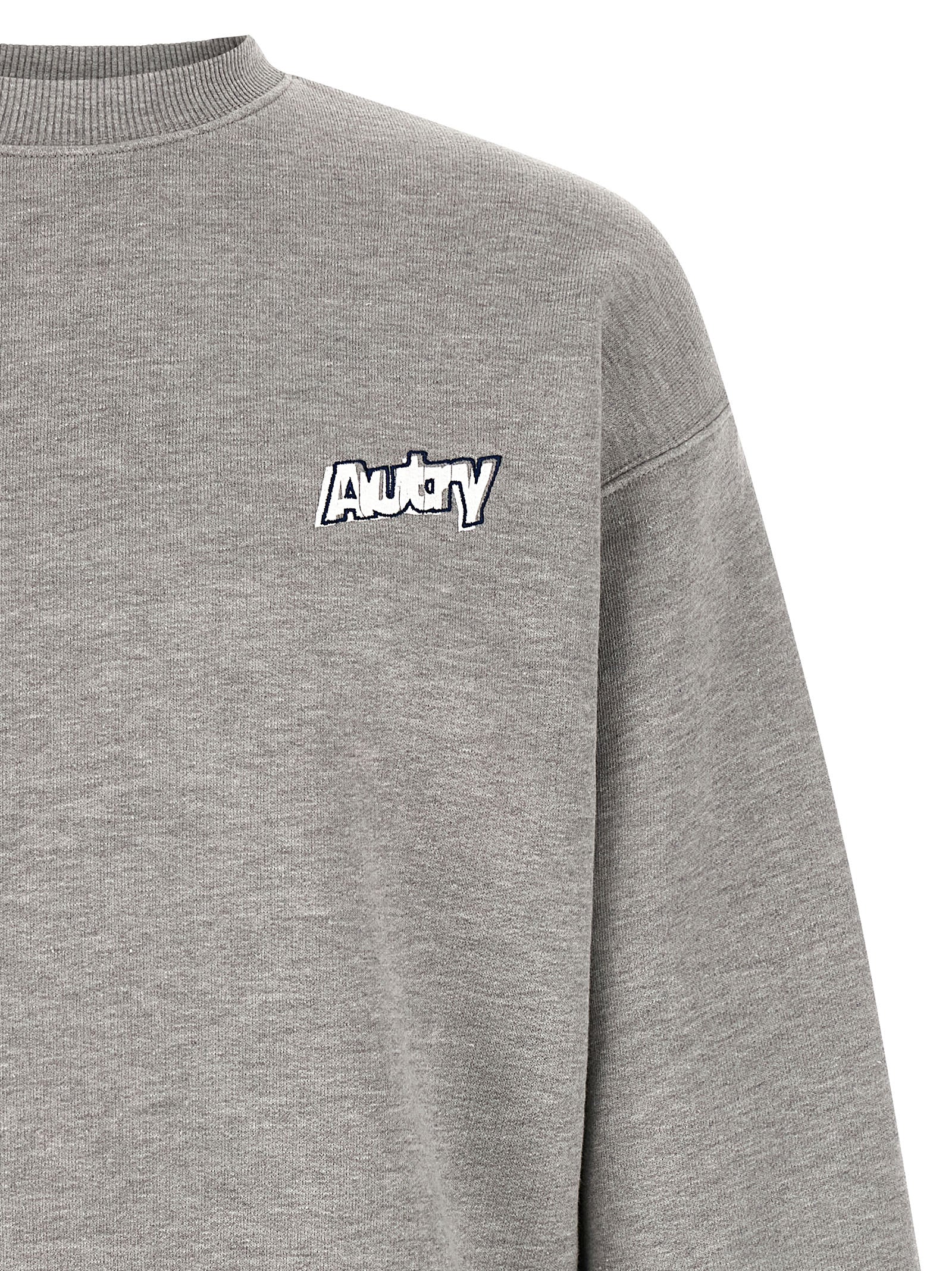 Sweatshirt by Autry for men in cotton polyester gray & print features an exquisite silhouette, showcasing and details for a exquisite look.