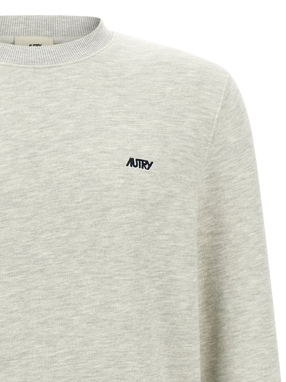 Sweatshirt by Autry for men in cotton polyester gray features an exquisite silhouette, showcasing and crew neckline details for a exquisite look.