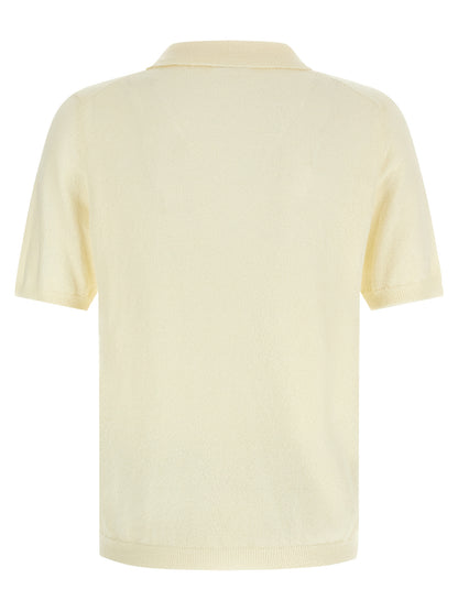 Roberto Collina Beige Cotton Polo Shirt