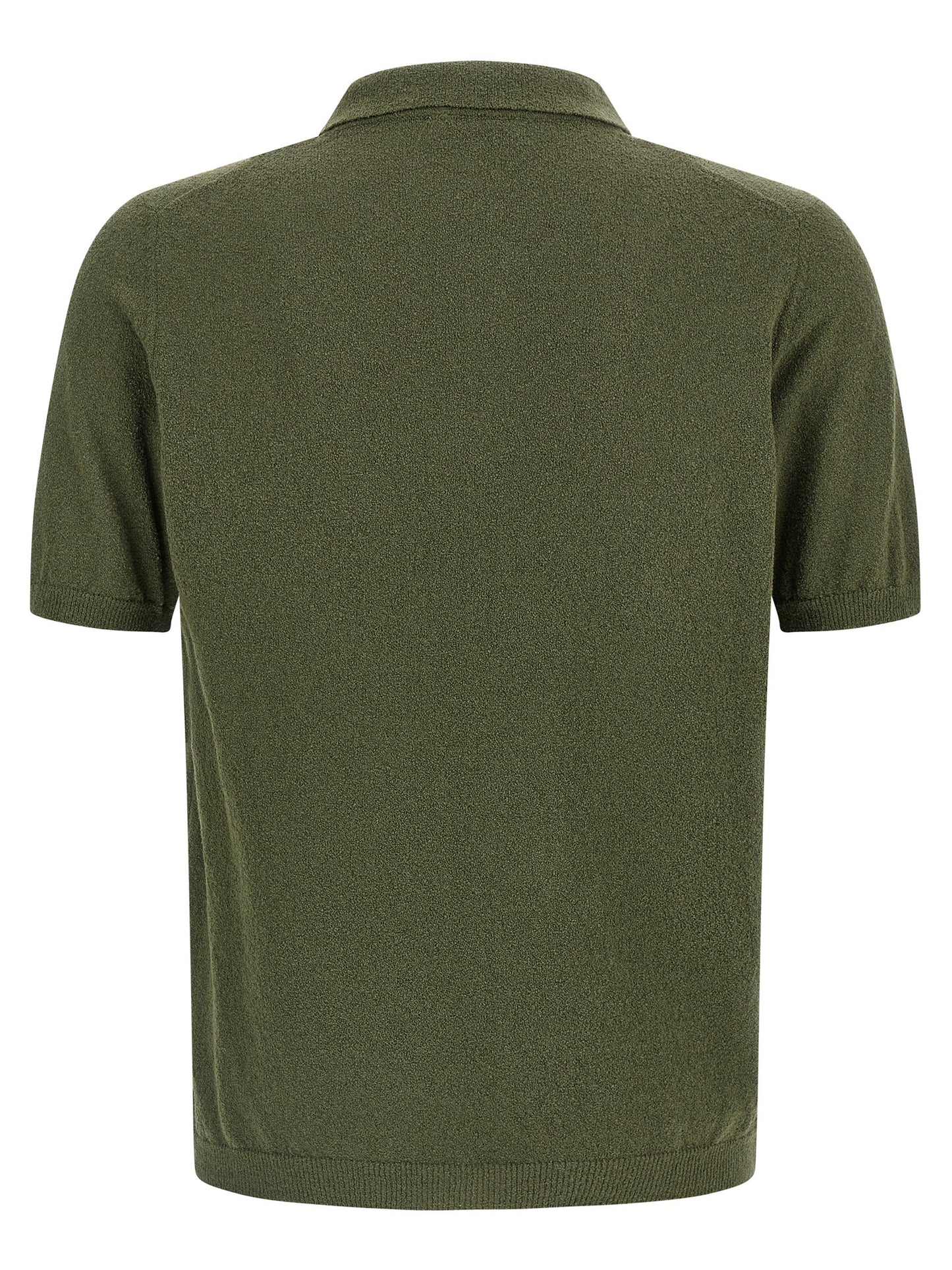 Polo Shirt by Roberto Collina for men in polyamide cotton bicolour & green showcases a sharp silhouette, detailed with a refined and sharp for a sophisticated finish.
