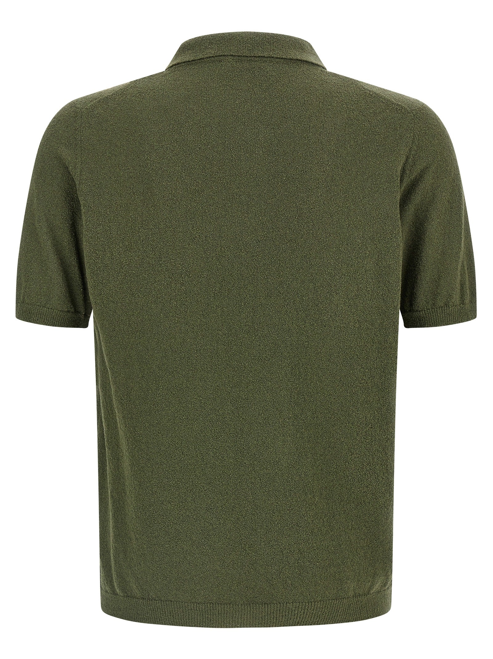 Polo Shirt by Roberto Collina for men in polyamide cotton bicolour & green showcases a sharp silhouette, detailed with a refined and sharp for a sophisticated finish.
