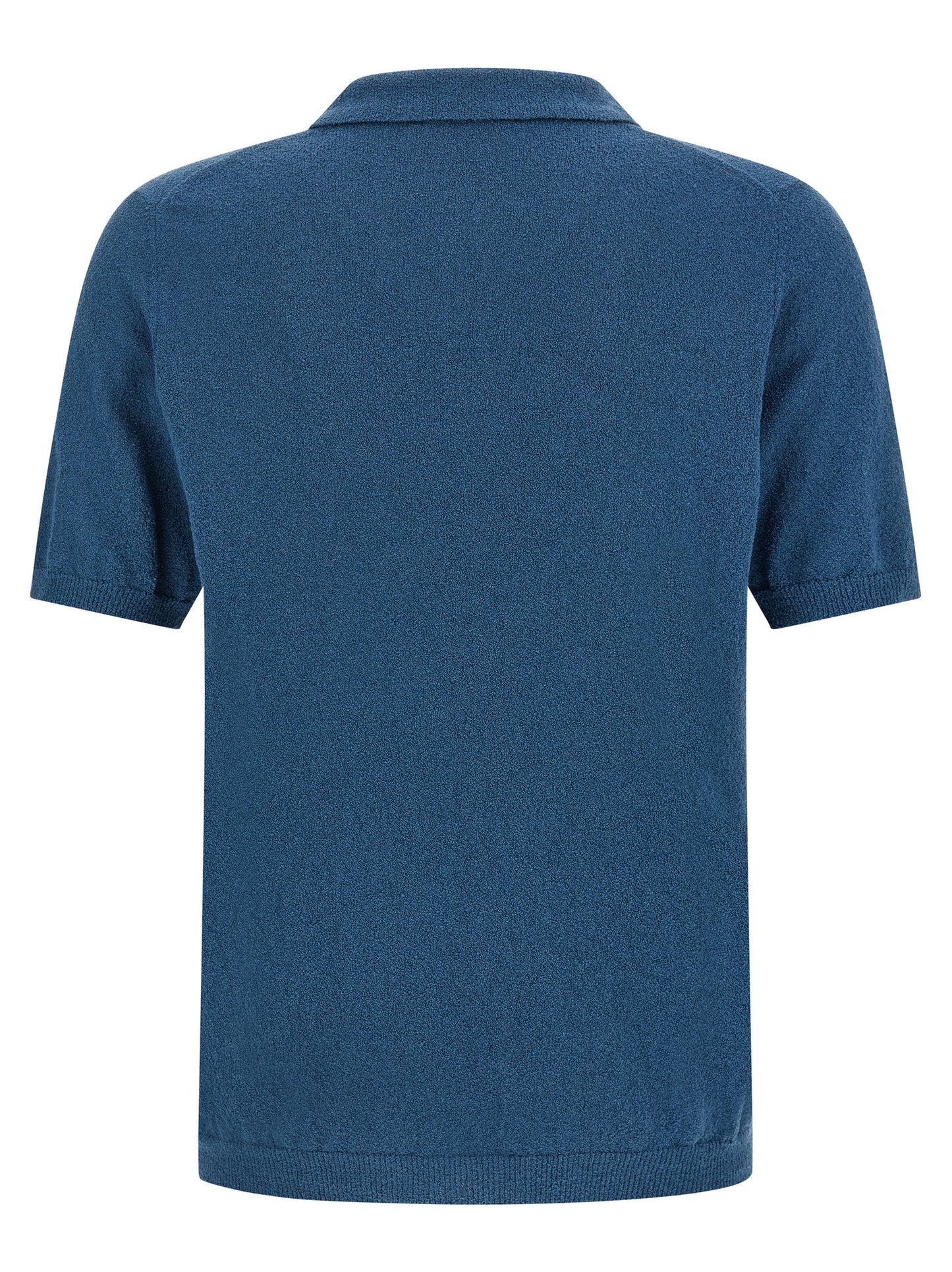 This Polo Shirt by Roberto Collina for men in plush cotton & polyamide blue presents a flawless silhouette, showcasing flawless detailing and a refined for a truly flawless aesthetic.
